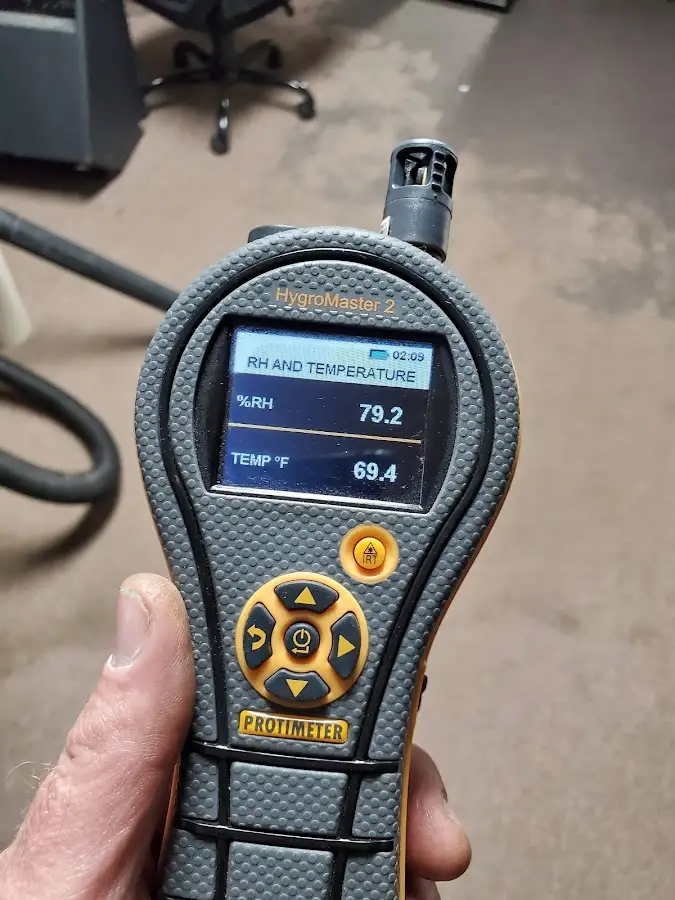 Moisture meter humidity assessment for Mold Remediation & Removal in Groesbeck